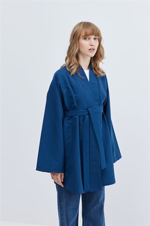 Kaftan Kimono Ceket Lacivert