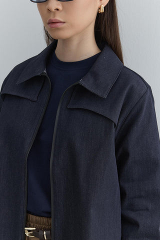 Allerli Denim Ceket Lacivert - Fahhar Design