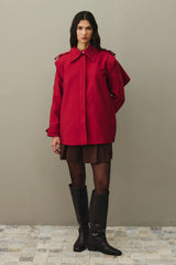Epauletted Jacket Red