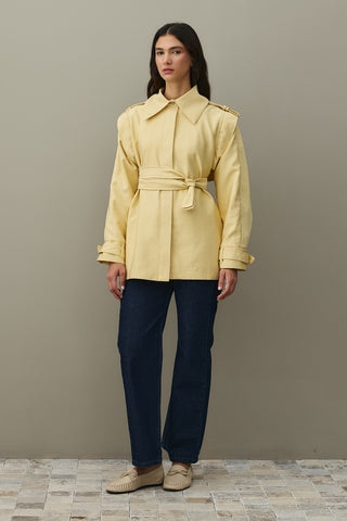 Epauletted Jacket Yellow