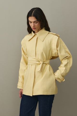 Epauletted Jacket Yellow