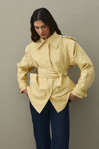 Epauletted Jacket Yellow