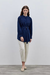 Women's Epaulette Shirt Navy Blue