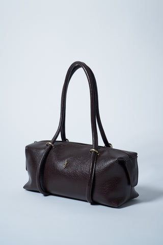 Aura Çatlak Efektli Çanta Acı Kahve