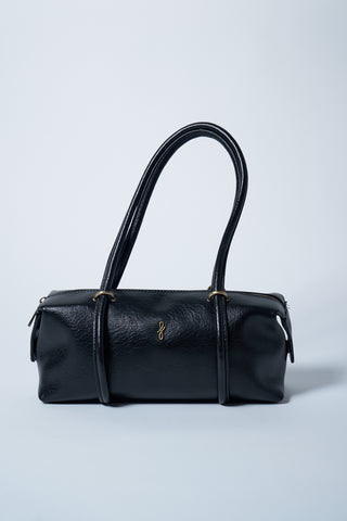 Aura Çatlak Efektli Çanta Siyah