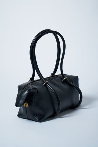 Aura Çatlak Efektli Çanta Siyah