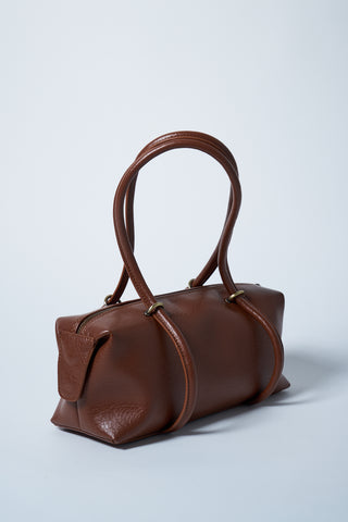 Aura Çatlak Efektli Çanta Taba