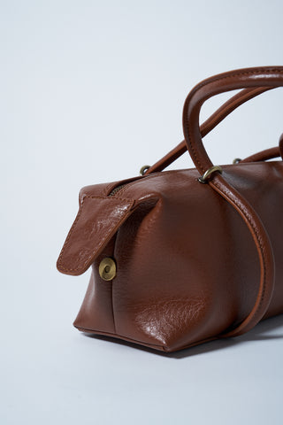 Aura Çatlak Efektli Çanta Taba