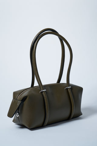 Aura Çatlak Efektli Çanta Yağ Yeşili