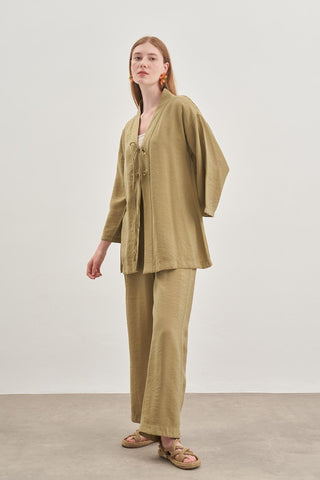 Lace Detailed Set Light Green