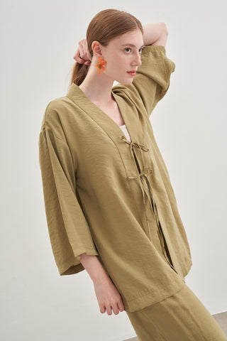 Lace Detailed Set Light Green