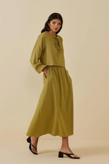 Bağcıklı Etek Takım Yeşil