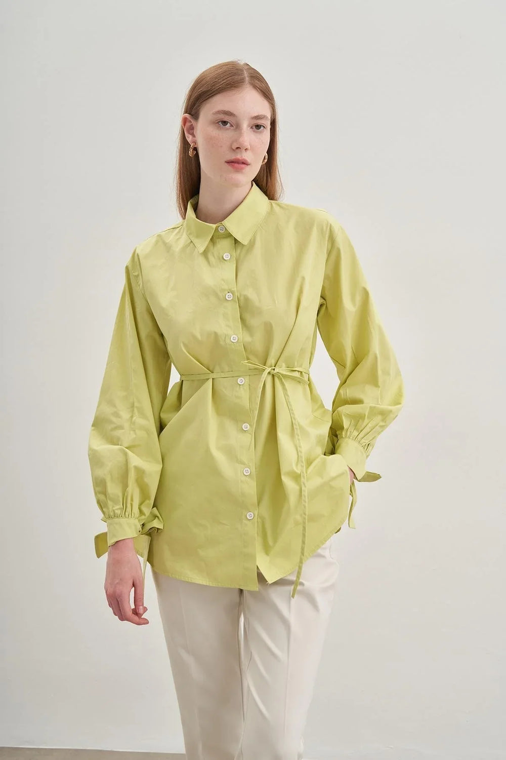 Tie-Down Shirt Light Green