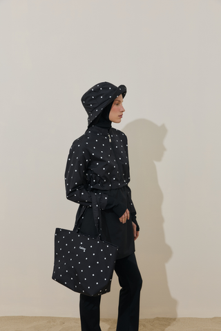 Baklava Desen 4'lü Mayo Takımı Siyah