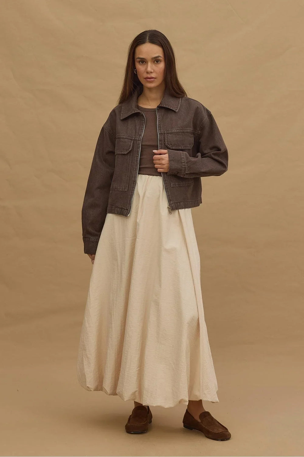 Balloon Skirt Beige