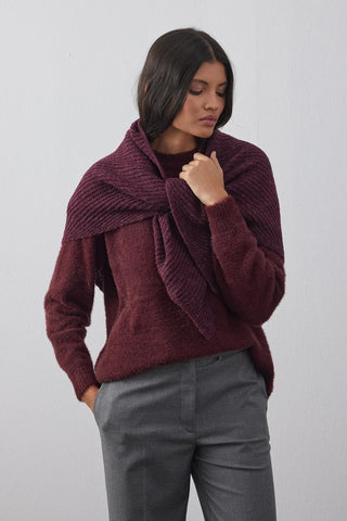 Bandana Atkı Bordo - Fahhar Design