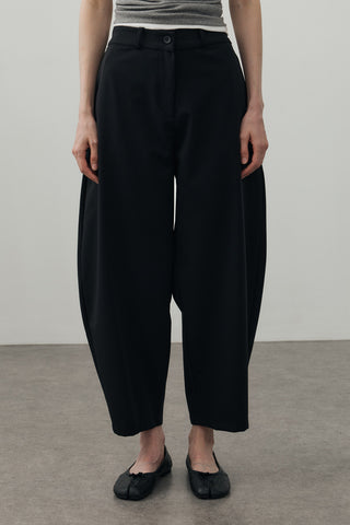 Barrel Fit Pantolon Siyah