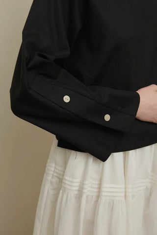 Basic Keten Üst Siyah