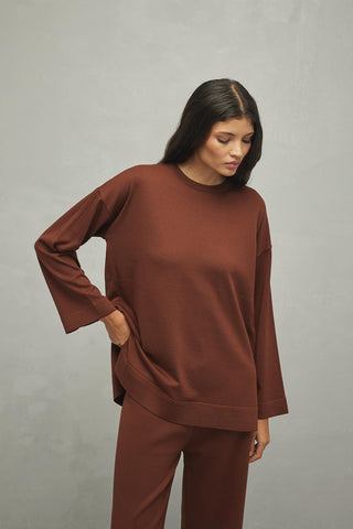 Basic Merserize Takım Kahverengi - Fahhar Design
