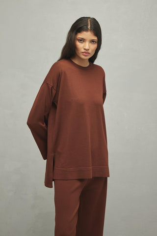 Basic Merserize Takım Kahverengi - Fahhar Design