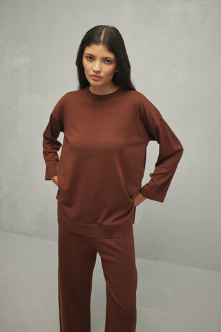 Basic Merserize Takım Kahverengi - Fahhar Design