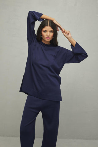 Basic Merserize Takım Lacivert - Fahhar Design