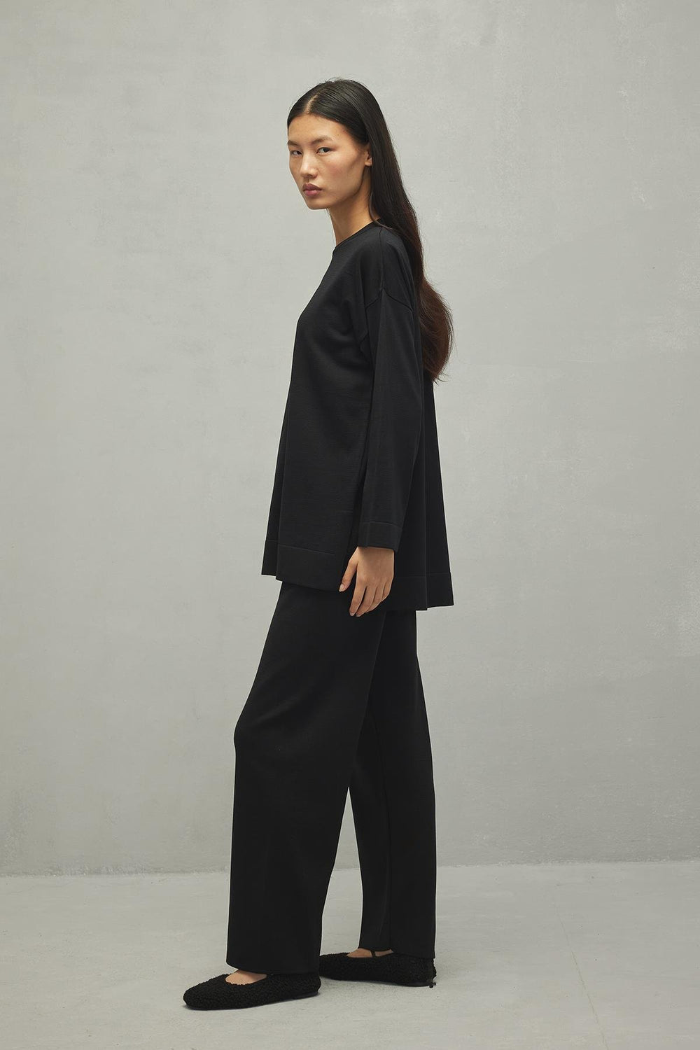 Basic Mercerized Suit Black