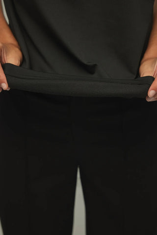 Basic Modal Dokuma Tişört Siyah - Fahhar Design