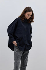 Basic Poplin Shirt Black