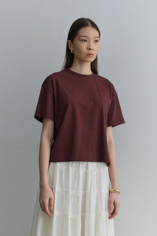Basic Tişört Bordo - Fahhar Design