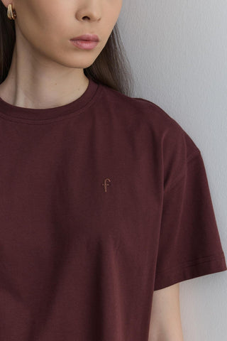 Basic Tişört Bordo - Fahhar Design