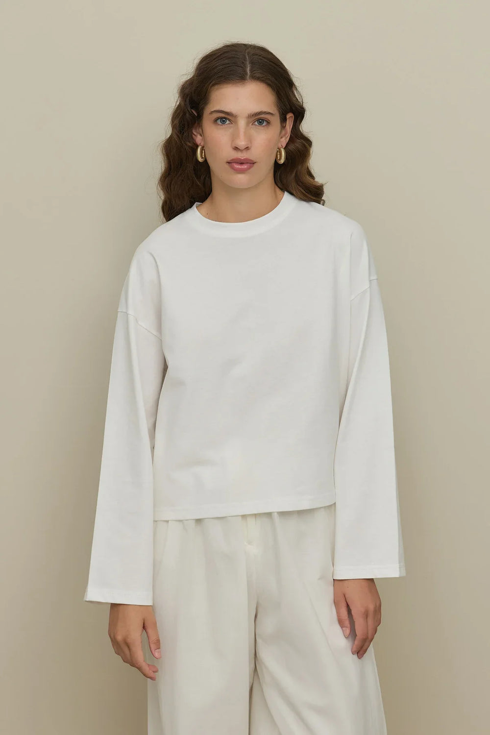 Basic Long Sleeve T-Shirt White