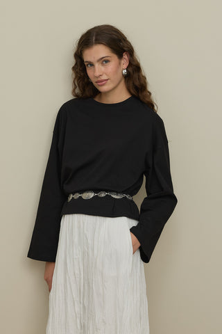 Basic Uzun Kollu Tişört Siyah