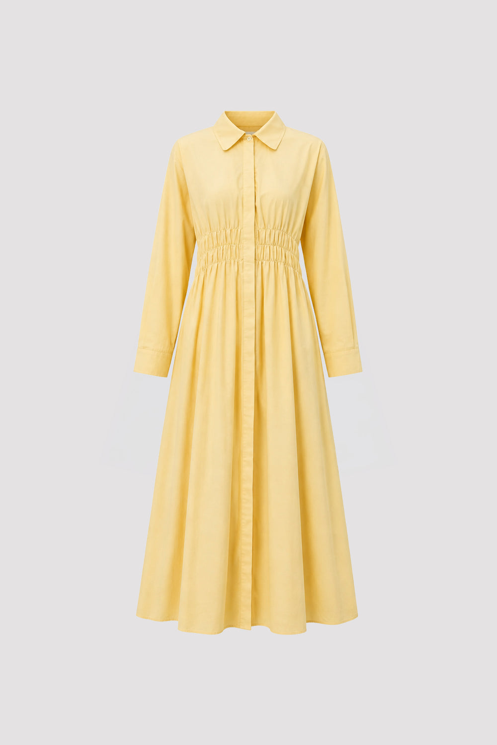 Waist Gipel Voile Dress Yellow