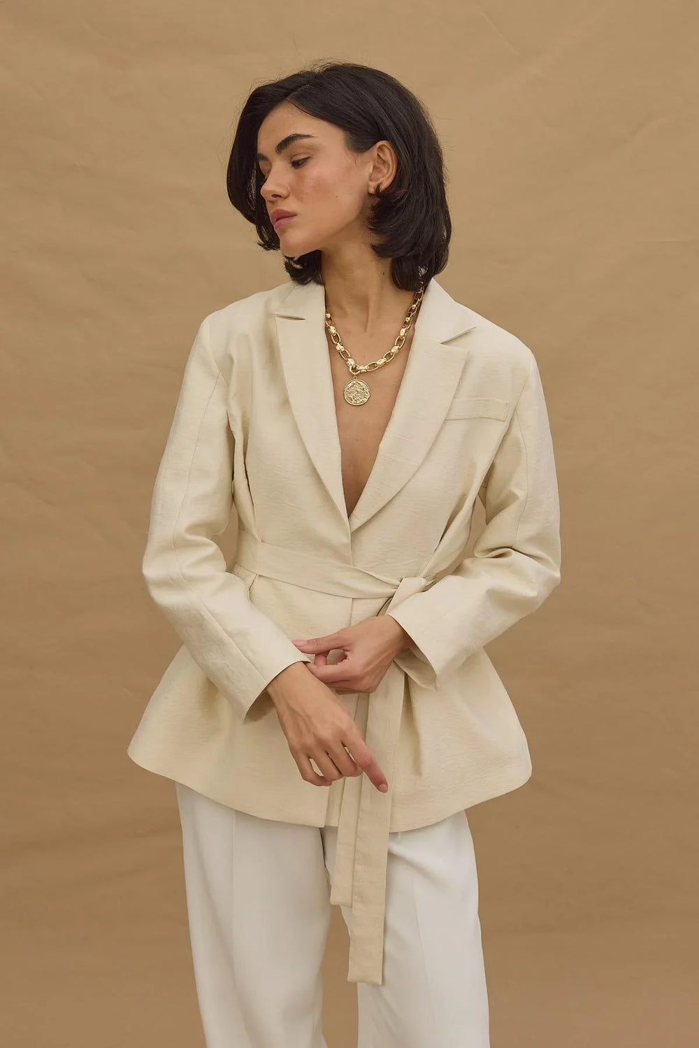 Waist-Sit Jacket Stone