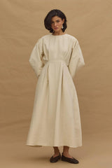 Beli Pensli Elbise Krem