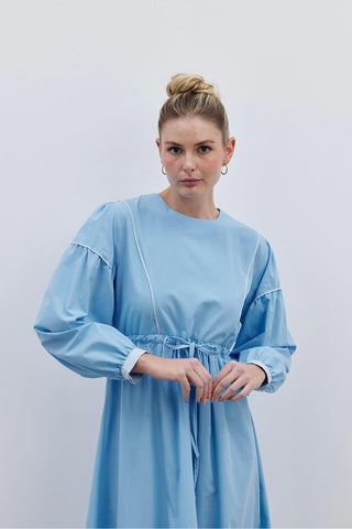 Biyeli Elbise Açık mavi - Fahhar Design