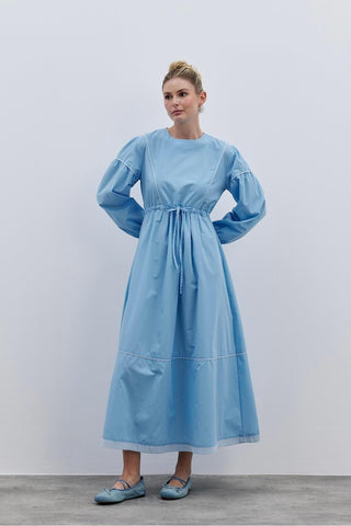 Biyeli Elbise Açık mavi - Fahhar Design