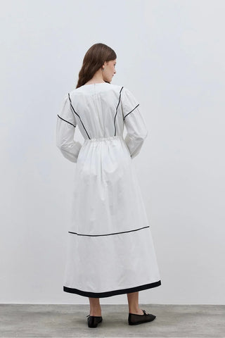 Biyeli Elbise Ekru - Fahhar Design