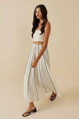 Biyeli Keten Etek Bej