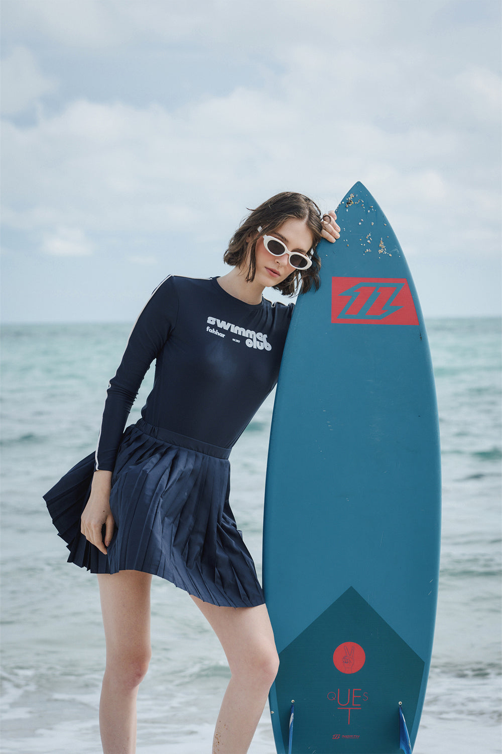 Biyeli Swimmer Club Surf Mayo Lacivert