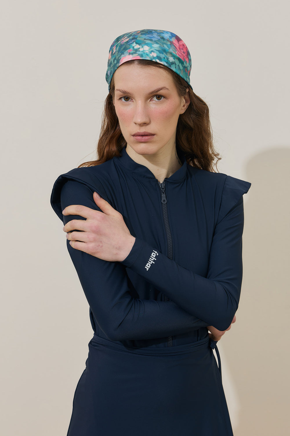 Bloom Desen Bandana Lacivert
