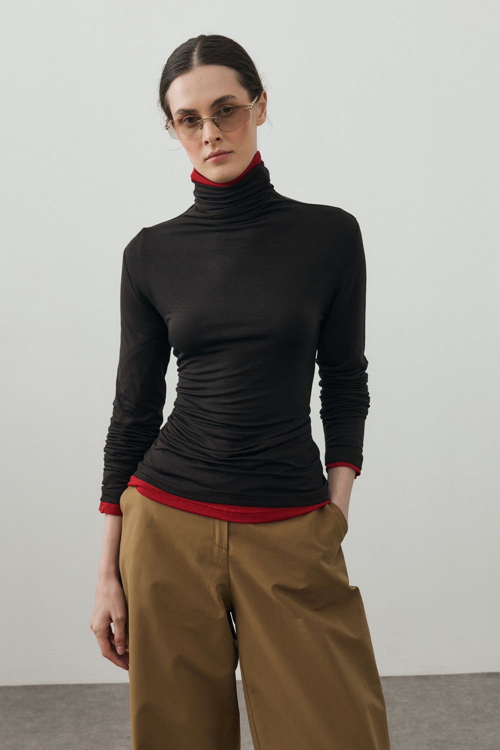 Boğazlı Soft Body Kahverengi
