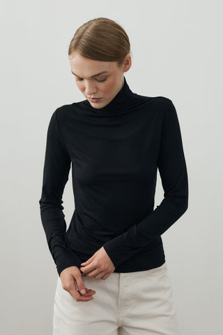 Boğazlı Soft Body Siyah