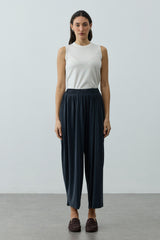 Bol Büzgülü Modal Pantolon Antrasit