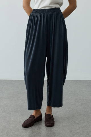 Bol Büzgülü Modal Pantolon Antrasit