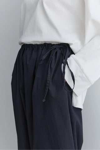 Bol Büzgülü Pantolon Lacivert - Fahhar Design