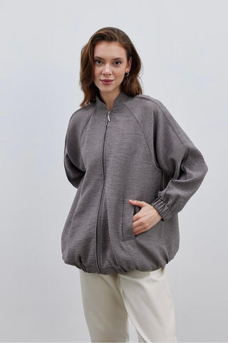 Bomber Kadın Ceket Kahverengi - Fahhar Design