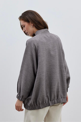 Bomber Kadın Ceket Kahverengi - Fahhar Design