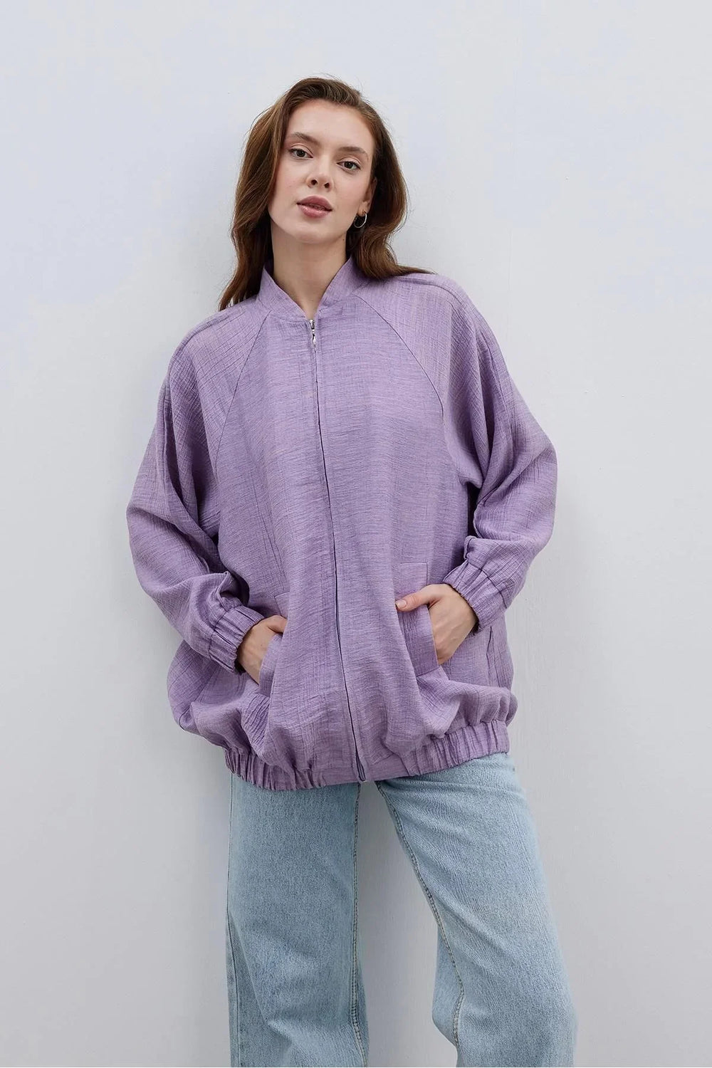 Bomber Women's Jacket Lilac